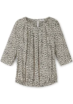 Tunika im Leo-Print, mit Saum-Gummizug