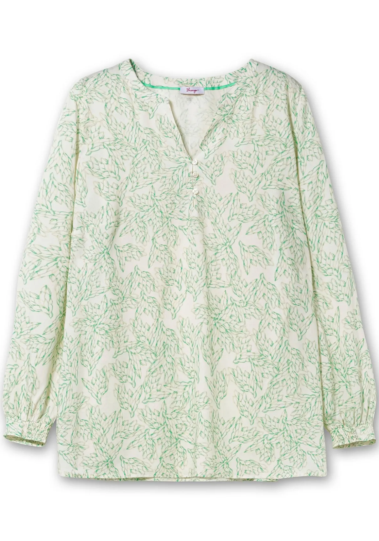 Tunika in A-Linie, mit Alloverdruck