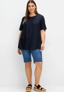 Tunika in leichter A-Linie, mit Faltendetails