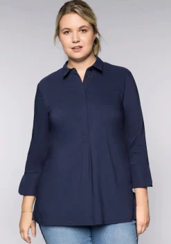 Tunika in leichter A-Linie, mit 3/4-Arm