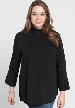 Tunika in leichter A-Linie, mit 3/4-Arm