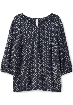 Tunika in Schlupfform, mit Blumenprint