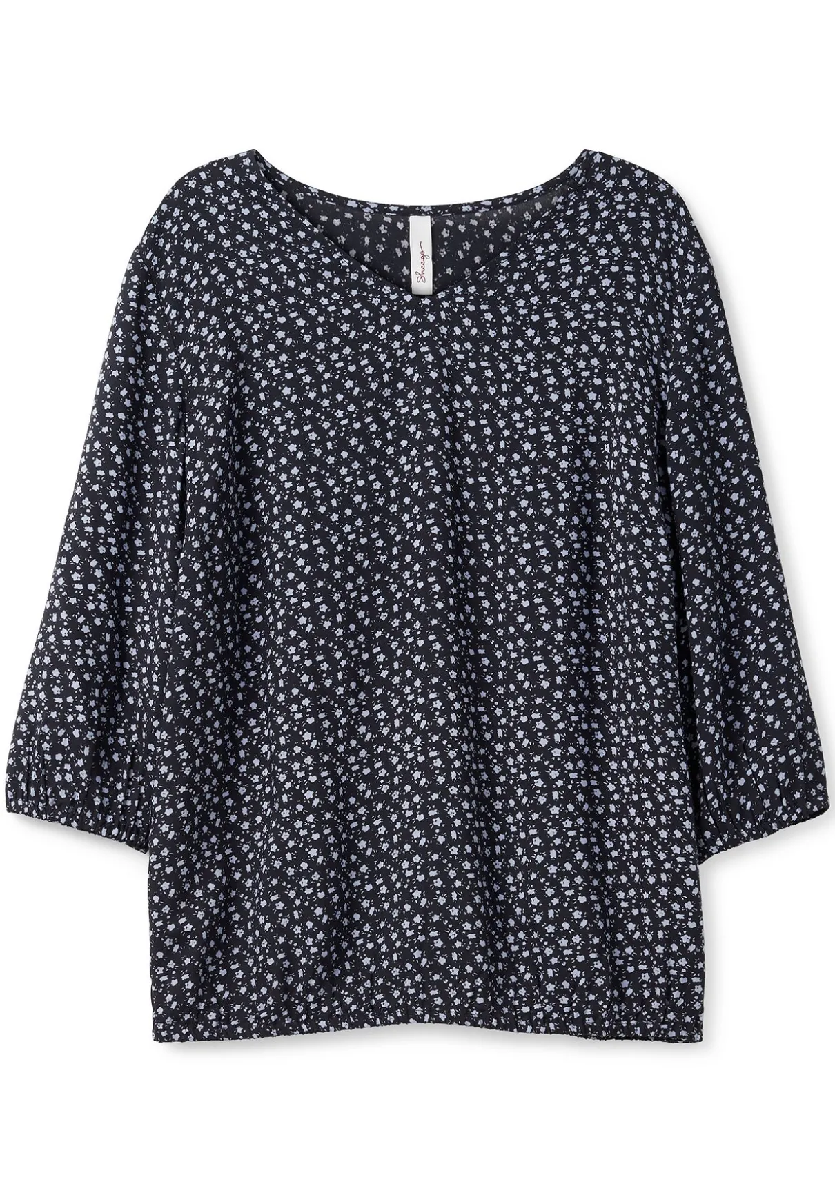 Tunika in Schlupfform, mit Blumenprint