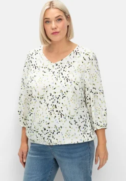 Tunika in Schlupfform, mit Blumenprint