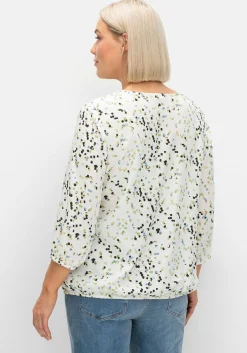 Tunika in Schlupfform, mit Blumenprint