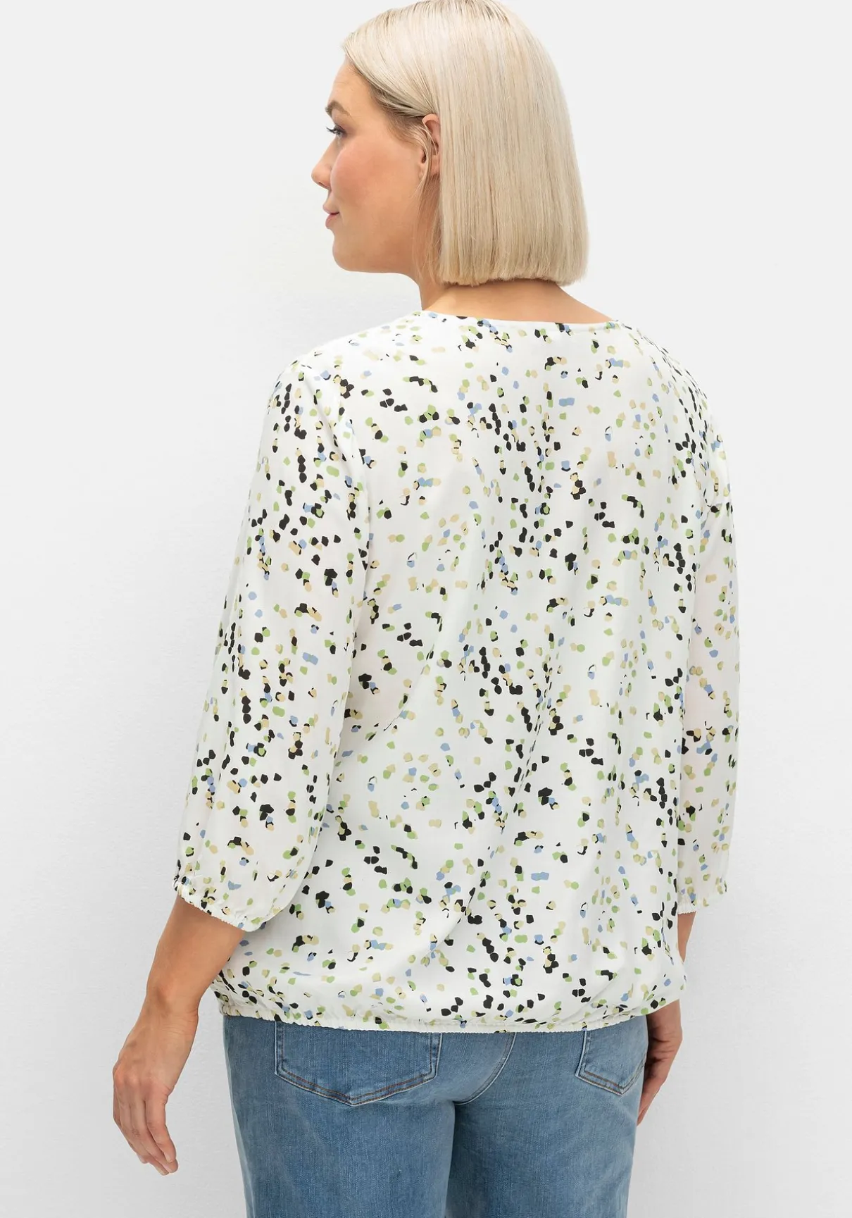 Tunika in Schlupfform, mit Blumenprint