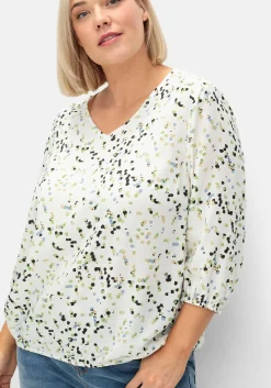 Tunika in Schlupfform, mit Blumenprint