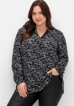 Tunika mit Alloverdruck, aus Viskose