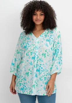 Tunika mit Alloverdruck und 3/4-Arm