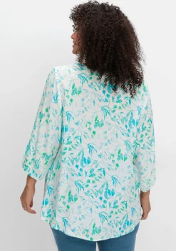 Tunika mit Alloverdruck und 3/4-Arm