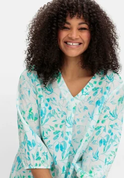 Tunika mit Alloverdruck und 3/4-Arm