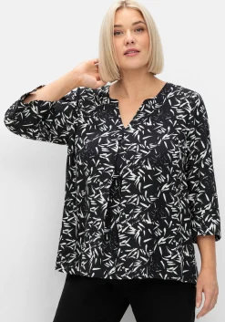 Tunika mit 3/4-Arm und Alloverprint