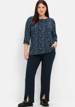 Tunika mit 3/4-Arm und grafischem Alloverprint