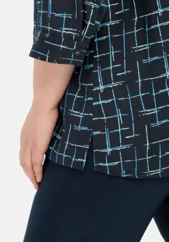 Tunika mit 3/4-Arm und grafischem Alloverprint