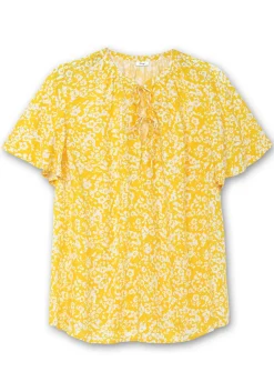 Tunika mit Blütenprint und V-Ausschnitt