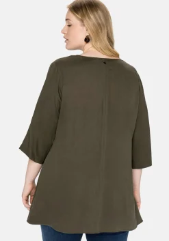 Tunika mit dekorativer Rüsche an der Taille