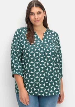 Tunika mit Grafikprint und 3/4-Ärmel