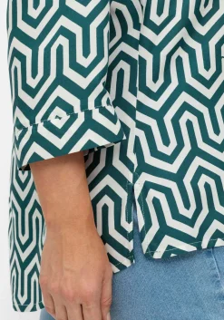 Tunika mit grafischem Alloverprint