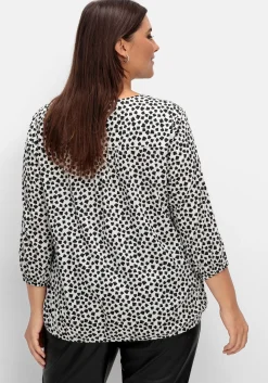 Tunika mit grafischem Alloverdruck