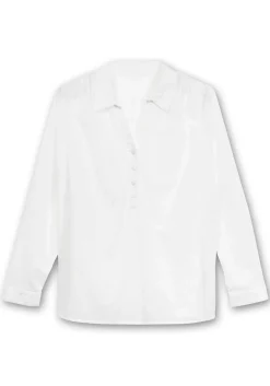 Tunika mit Hemdkragen und kurzer Knopfleiste