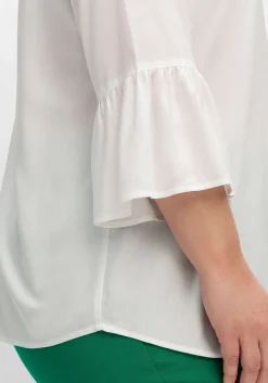 Tunika mit 3/4-langen Volantärmeln