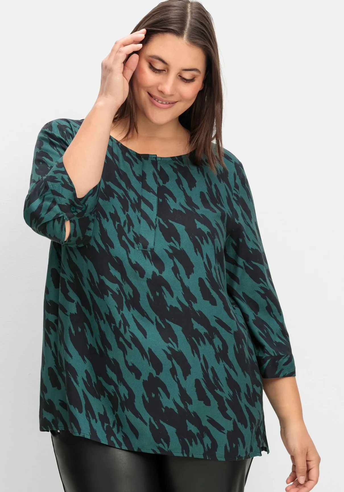 Tunika mit 3/4-Ärmeln und Alloverprint