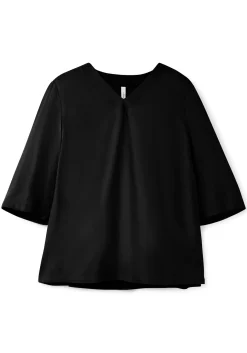 Tunika mit 3/4-Ärmeln und V-Ausschnitt