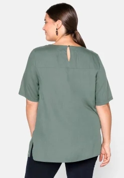 Tunika mit Rundhalsausschnitt und Rückenpasse