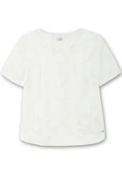 Tunika mit transparentem Jacquardmuster