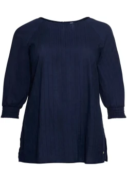 Tunika mit U-Boot-Ausschnitt, in Strukturqualität