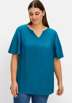 Tunika mit weitem Ärmel, in leichter A-Linie