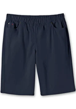 Twill-Bermudas in 5-Pocket-Form, mit Gummizugbund