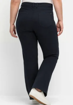 Twillhose in Bootcutform mit Shaping-Einsatz