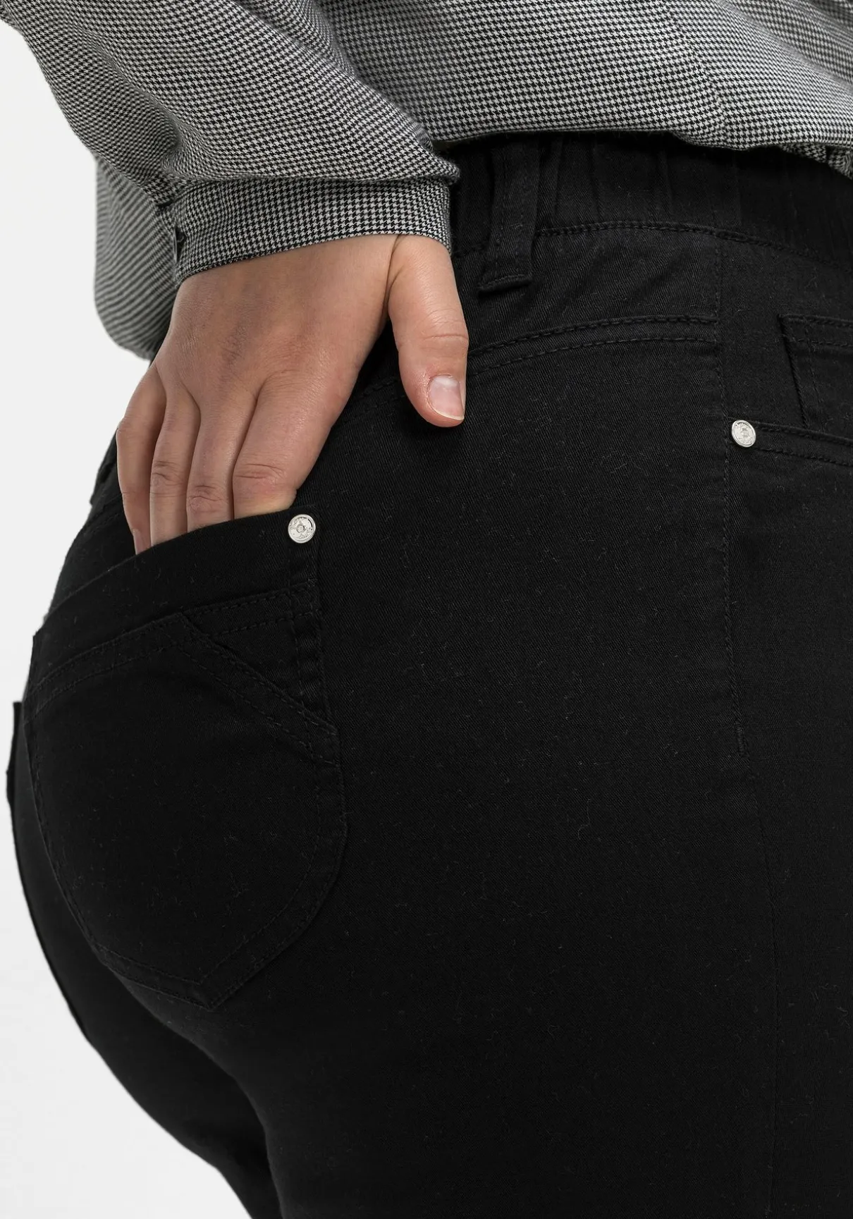 Twillhose mit Schlupfbund, in schmaler Beinform