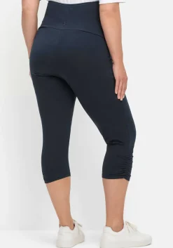Umstands-Leggings in Caprilänge, mit Überbauchbund