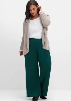 Verschlusslose Strickjacke mit Schalkragen