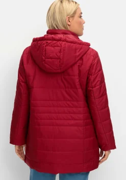 Warm wattierte Steppjacke mit Kapuze