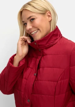 Warm wattierte Steppjacke mit Kapuze