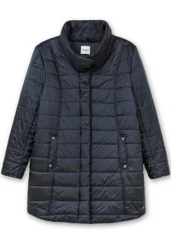 Wasserabweisende Steppjacke mit hohem Stehkragen