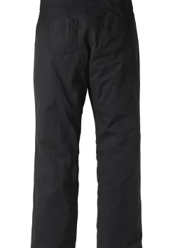 Weite Bootcut-Hose mit Leinenanteil