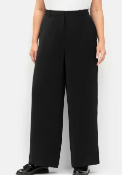 Weite gepflegte Hose mit Teilgummibund