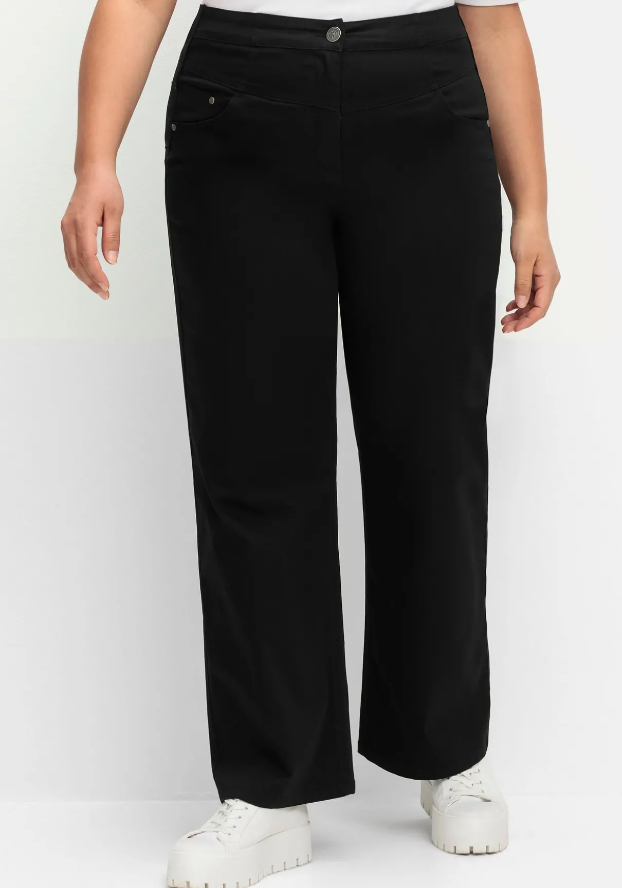 Weite High-Waist-Hose im Curvy-Schnitt ANNE