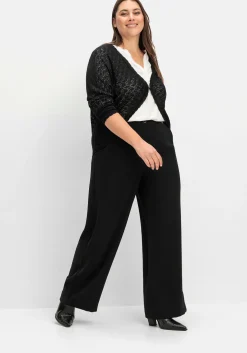 Weite High-Waist-Hose im Curvy-Schnitt ELLA