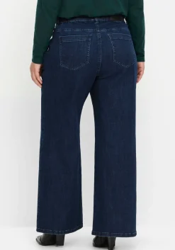 Weite High-Waist-Jeans im Curvy-Schnitt ELLA