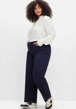 Weite Hose im Chino-Stil, aus leichtem Twill