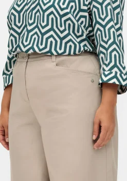 Weite Hose im Chino-Stil, aus leichtem Twill
