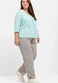 Weite Hose mit elastischem Bund und Innenfutter