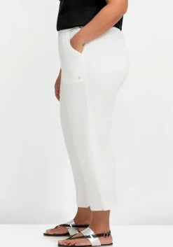 Weite 7/8-Hose mit Gummizugbund