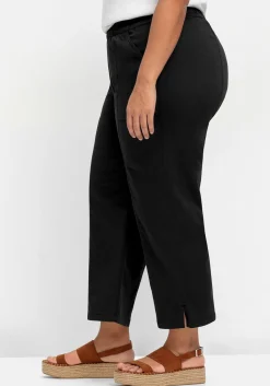 Weite 7/8-Hose mit Gummizugbund