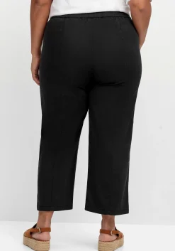 Weite 7/8-Hose mit Gummizugbund